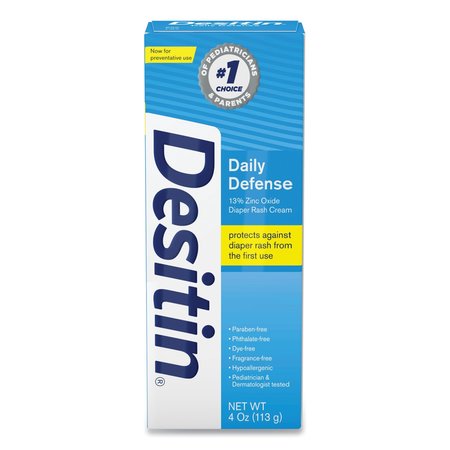DESITIN Daily Defense Baby Diaper Rash Cream with Zinc Oxide, 4 oz Tube 00301